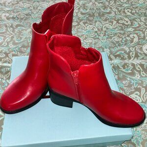 PIZZ ANNU Women's Fashion Ankle Boots Low Chunky Block Heel Non-Slip Comfortable